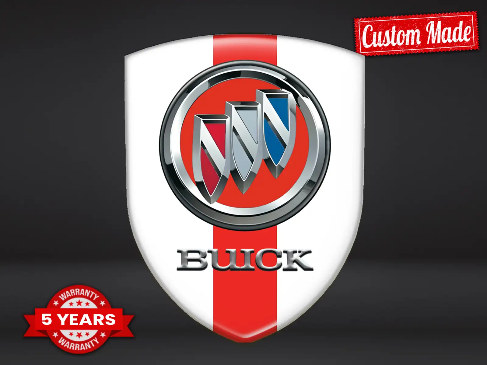 Buick Wasserfestes Etikett Premium Minimal Professionell